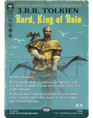 Magic: The Gathering Bard, King of Dale (Borderless) (244) Near Mint Foil