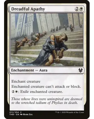 Magic: The Gathering Dreadful Apathy (11) Near Mint