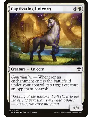 Magic: The Gathering Captivating Unicorn (6) Near Mint
