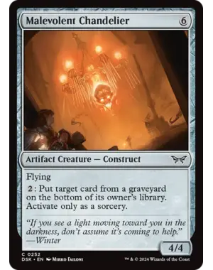 Magic: The Gathering Malevolent Chandelier (252) Near Mint
