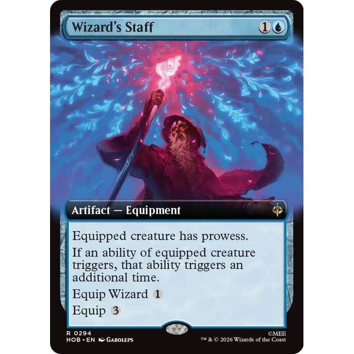 Magic: The Gathering Wizard's Staff (Extended Art) (294) Near Mint Foil