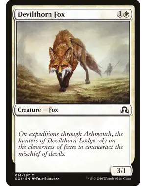 Magic: The Gathering Devilthorn Fox (14) Near Mint