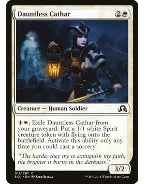 Magic: The Gathering Dauntless Cathar (11) Near Mint