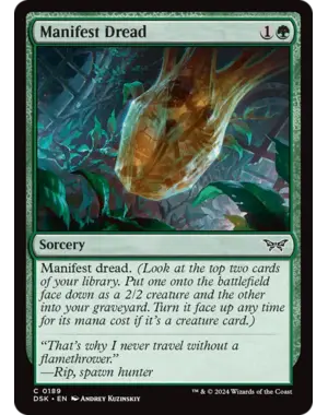 Magic: The Gathering Manifest Dread (189) Near Mint