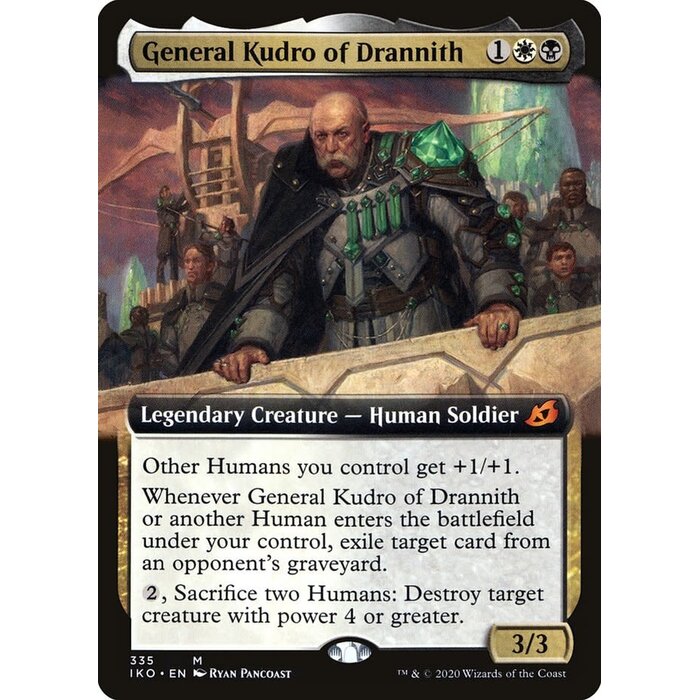 Magic: The Gathering General Kudro of Drannith (Extended Art) (335) Near Mint Foil