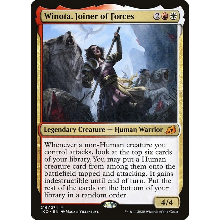 Magic: The Gathering Winota, Joiner of Forces (216) Near Mint Foil