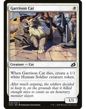 Magic: The Gathering Garrison Cat (14) Near Mint