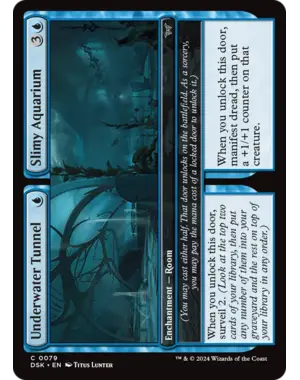 Magic: The Gathering Underwater Tunnel // Slimy Aquarium (79) Near Mint