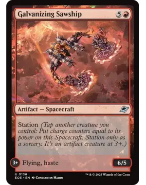 Magic: The Gathering Galvanizing Sawship (136) Near Mint