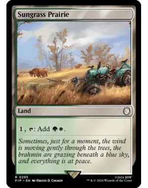 Magic: The Gathering Sungrass Prairie (295) Near Mint