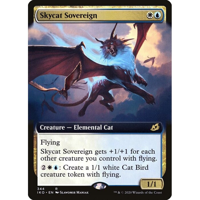 Magic: The Gathering Skycat Sovereign (Extended Art) (344) Lightly Played Foil