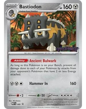 Pokemon Bastiodon (Pitch Black Stamped) (085) Lightly Played Holofoil
