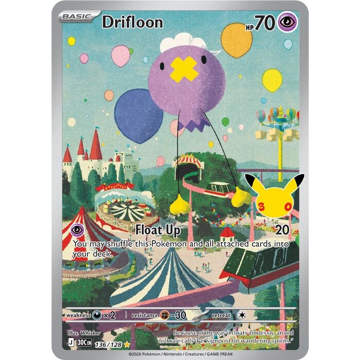 Pokemon Drifloon (136) Near Mint Holofoil