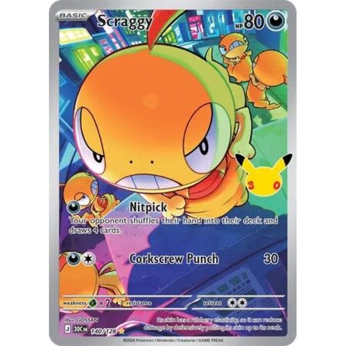 Pokemon Scraggy (140) Near Mint Holofoil