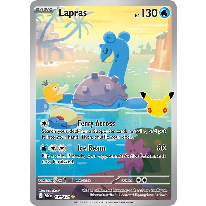 Pokemon Lapras (131) Near Mint Holofoil