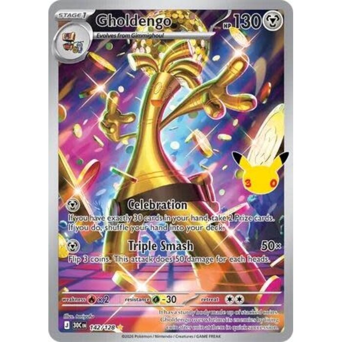 Pokemon Gholdengo (142) Near Mint Holofoil