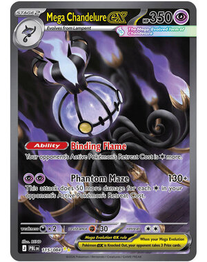 Pokemon Mega Chandelure ex (115) Near Mint Holofoil