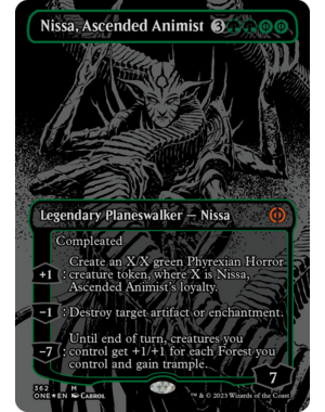 Wizards of The Coast Nissa, Ascended Animist (Oil Slick Raised Foil) (362) Lightly Played Foil