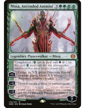 Magic: The Gathering Nissa, Ascended Animist (175) Lightly Played Foil