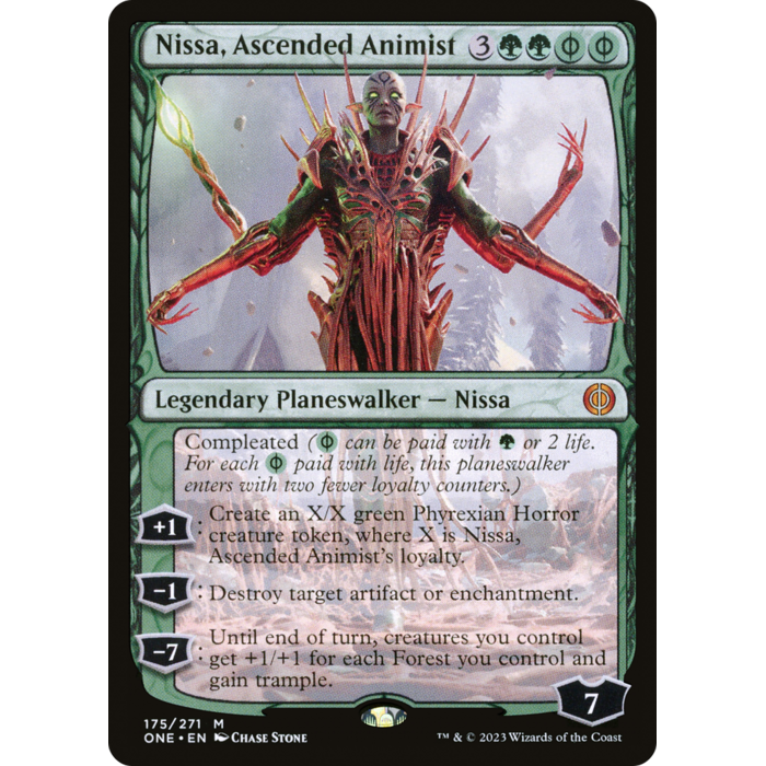Magic: The Gathering Nissa, Ascended Animist (175) Lightly Played Foil