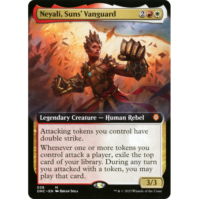 Magic: The Gathering Neyali, Suns' Vanguard (Extended Art) (038) Lightly Played