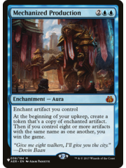 Magic: The Gathering Mechanized Production (038) Lightly Played