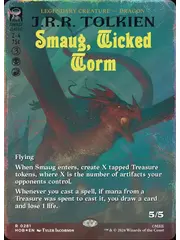 Magic: The Gathering Smaug, Wicked Worm (Borderless) (245) Near Mint Foil