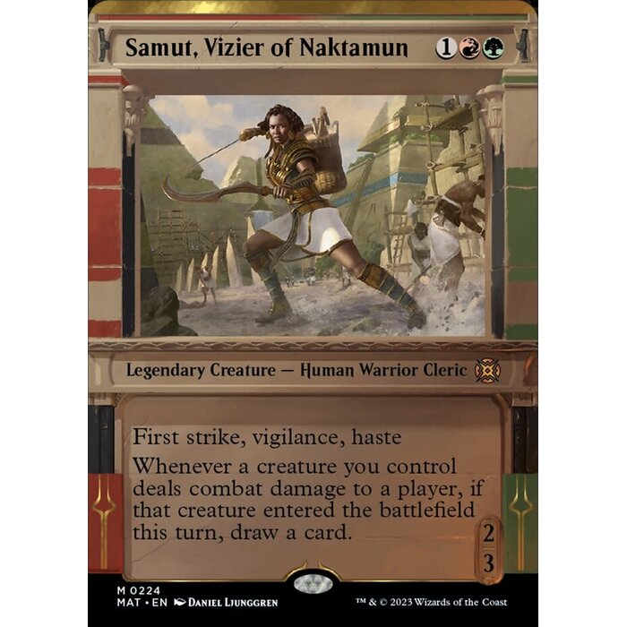 Magic: The Gathering Samut, Vizier of Naktamun (Showcase Halo Foil) (224) Lightly Played Foil