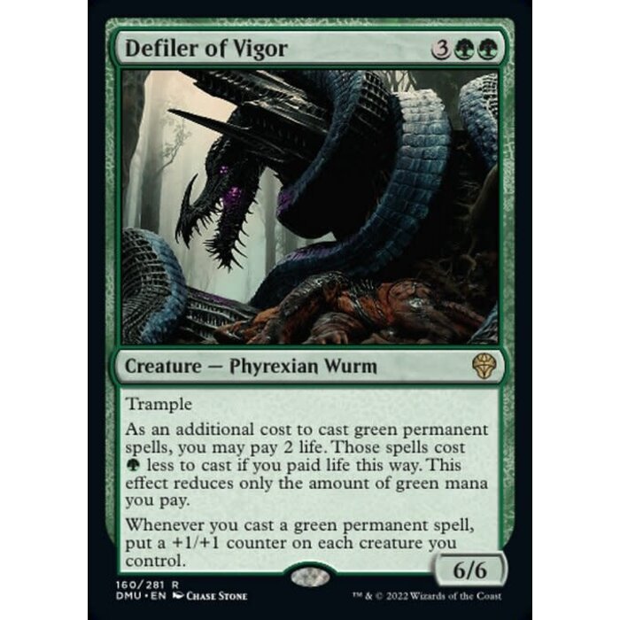 Magic: The Gathering Defiler of Vigor (160) Lightly Played Foil
