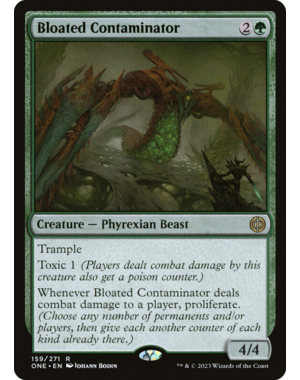 Magic: The Gathering Bloated Contaminator (159) Lightly Played Foil