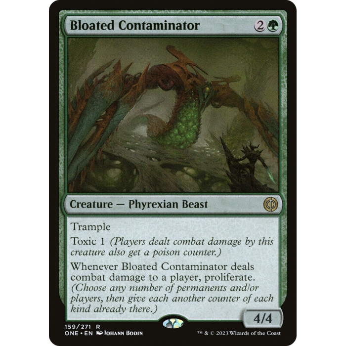 Magic: The Gathering Bloated Contaminator (159) Lightly Played Foil