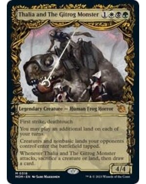 Magic: The Gathering Thalia and The Gitrog Monster (Showcase) (316) Lightly Played