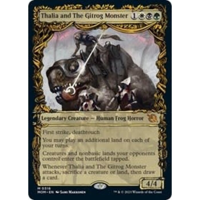 Magic: The Gathering Thalia and The Gitrog Monster (Showcase) (316) Lightly Played