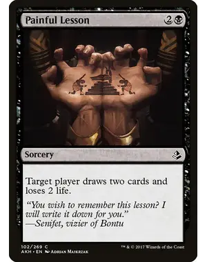 Magic: The Gathering Painful Lesson (102) Near Mint