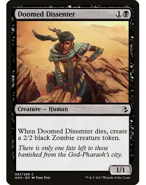 Magic: The Gathering Doomed Dissenter (87) Near Mint