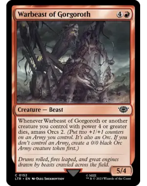 Magic: The Gathering Warbeast of Gorgoroth (152) Near Mint