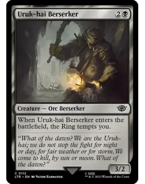 Magic: The Gathering Uruk-hai Berserker (112) Near Mint
