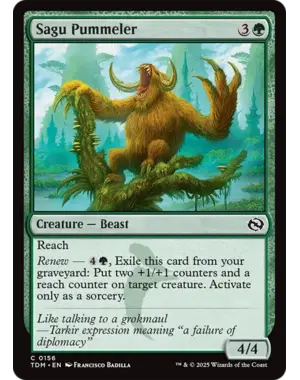 Magic: The Gathering Sagu Pummeler (156) Near Mint