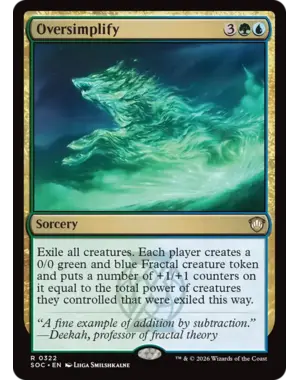 Magic: The Gathering Oversimplify (322) Near Mint