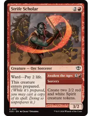 Magic: The Gathering Strife Scholar (131) Near Mint