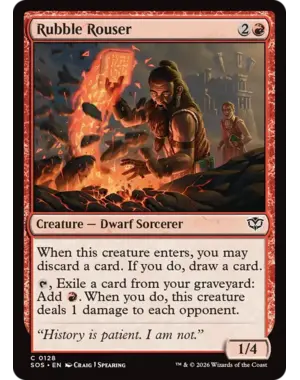 Magic: The Gathering Rubble Rouser (128) Near Mint