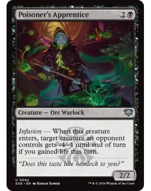 Magic: The Gathering Poisoner's Apprentice (92) Near Mint