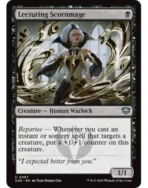 Magic: The Gathering Lecturing Scornmage (87) Near Mint
