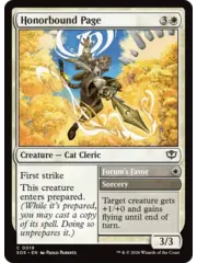 Magic: The Gathering Honorbound Page (19) Near Mint