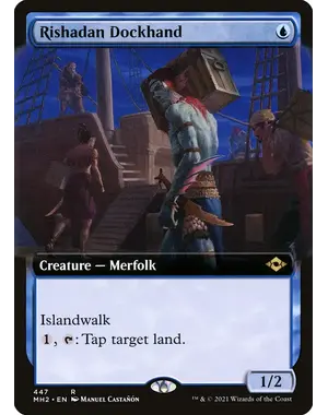 Magic: The Gathering Rishadan Dockhand (Extended Art) (447) Near Mint