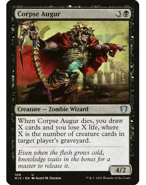 Magic: The Gathering Corpse Augur (109) Near Mint