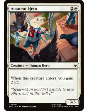 Magic: The Gathering Amateur Hero (1) Near Mint