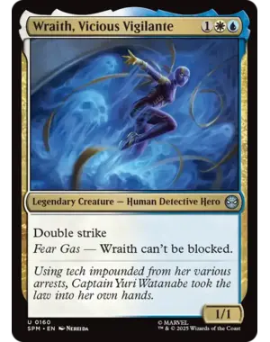Magic: The Gathering Wraith, Vicious Vigilante (160) Near Mint