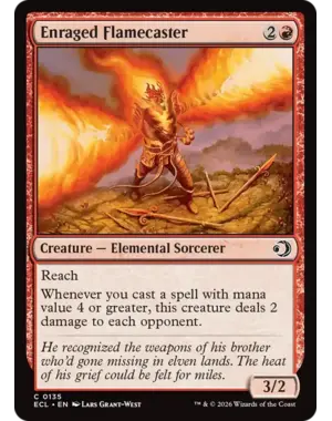 Magic: The Gathering Enraged Flamecaster (135) Near Mint