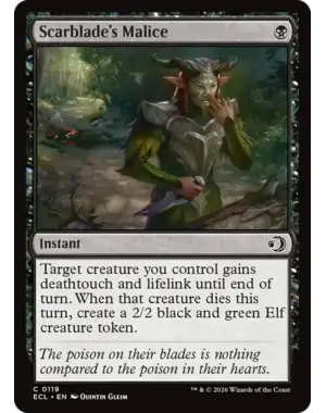 Magic: The Gathering Scarblade's Malice (119) Near Mint